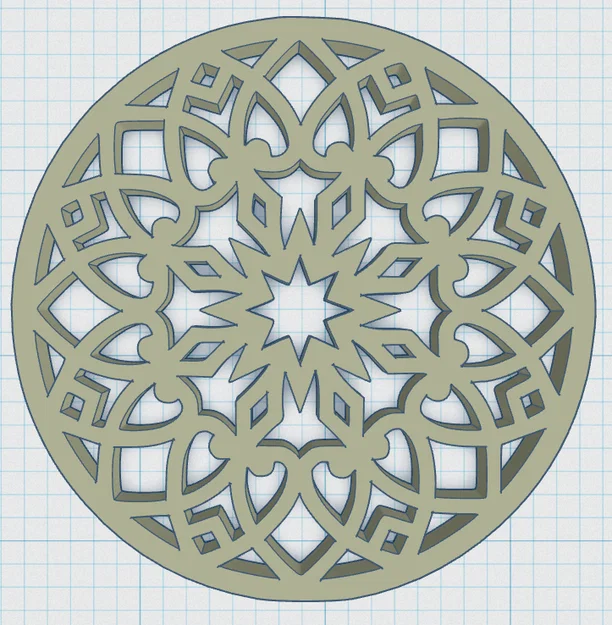 Gothic Rose Window Coaster 27 (Lót Ly Cửa Sổ Hoa Hồng Gothic) - Image 3