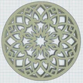 Gothic Rose Window Coaster 27 (Lót Ly Cửa Sổ Hoa Hồng Gothic) - Thumbnail 3