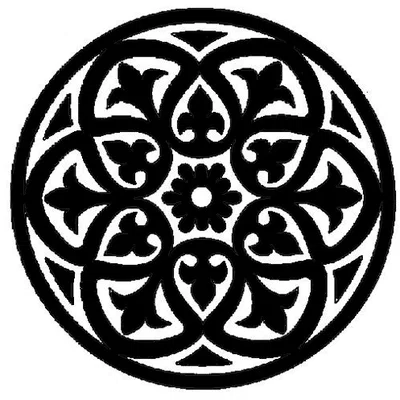 Đế lót ly Cửa Sổ Hoa Hồng Gothic 28