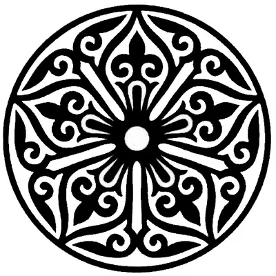 Gothic Rose Window Coaster 30 – Lót Ly Cửa Sổ Hoa Hồng Gothic