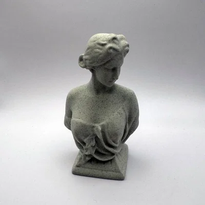 Tượng bán thân phụ nữ cổ điển trang trí decor 3D