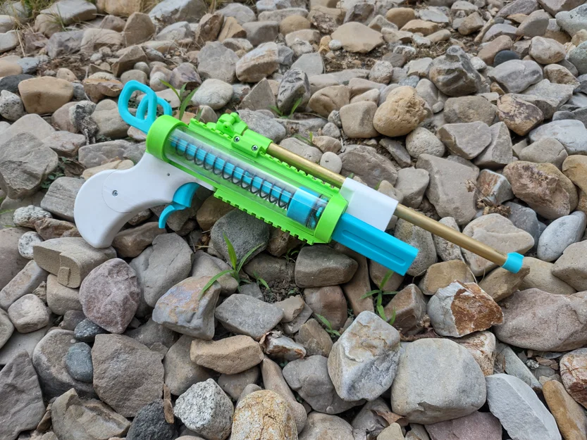 FLP-02 “Booster” – Nerf pistol double plunger, đổi nòng (swappable barrels) - Image 1