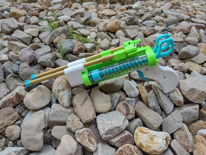 FLP-02 “Booster” – Nerf pistol double plunger, đổi nòng (swappable barrels) - Image 2