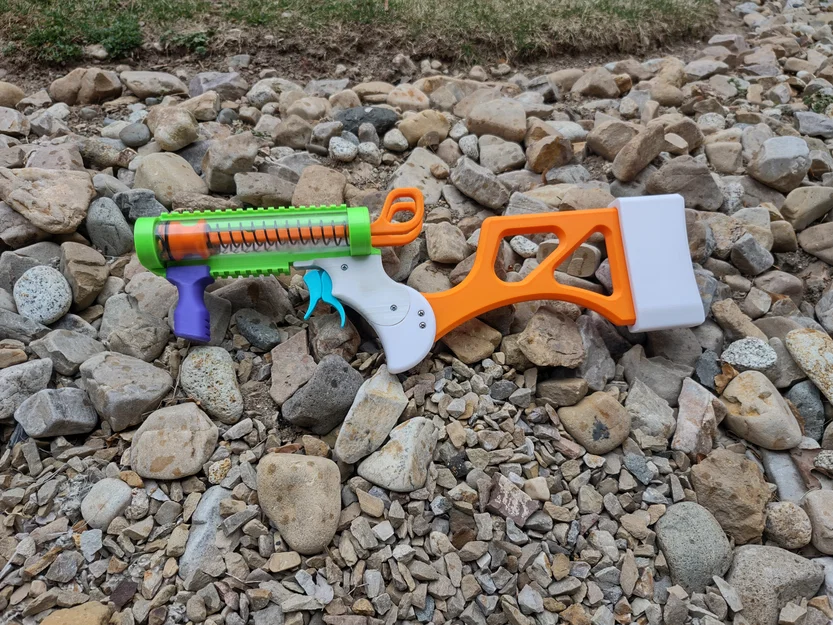 FLP-02 “Booster” – Nerf pistol double plunger, đổi nòng (swappable barrels) - Image 3