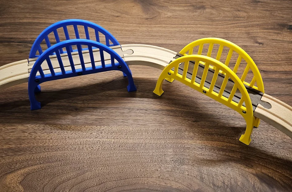 Cầu Xe Lửa Đồ Chơi 3D Tương Thích Với Ray Brio và IKEA - Image 1