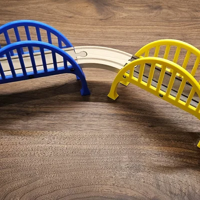 Cầu Xe Lửa Đồ Chơi 3D Tương Thích Với Ray Brio và IKEA