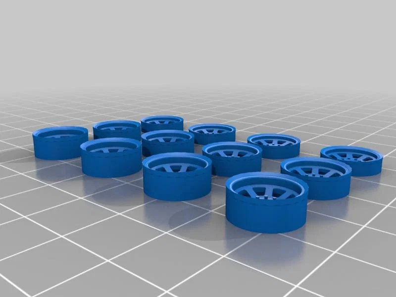 Bộ ốp mâm xe 12mm (Wheel Insert) cho mô hình xe đua Slot Car - Image 1