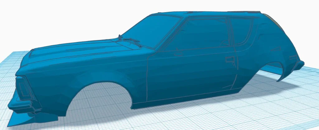 Mô hình vỏ xe AMC Gremlin tỉ lệ 1/32 cho xe đua slot car - Image 1