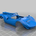 Mô hình vỏ xe đua Toyota 7 tỷ lệ 1/32 in 3D chuyên dụng - Thumbnail 1
