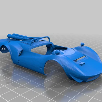 Mô hình vỏ xe đua Toyota 7 tỷ lệ 1/32 in 3D chuyên dụng