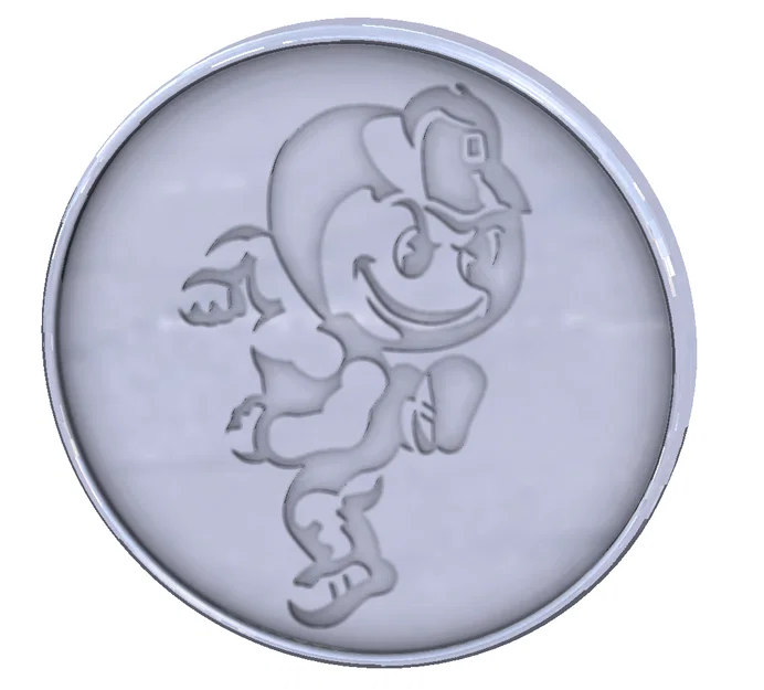 Đồng xu 3D hình Brutus Buckeye - Quà tặng cho fan Ohio State - Image 1