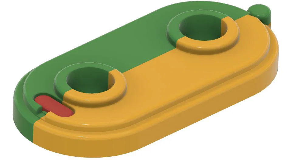 Ốp che ống sưởi đôi cho radiator (Version 2) - Heizkörper Doppelrosette - Image 4