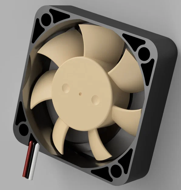 Mô hình 3D quạt Orion Fan OD4010-24HB01A chính xác cho máy in 3D - Image 1
