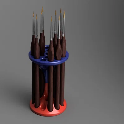 Giá đỡ cọ vẽ đa năng cho họa sĩ (Brush stand) - In 3D dễ dàng