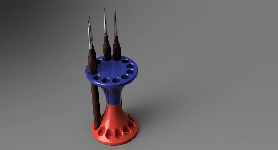 Giá đỡ cọ vẽ đa năng cho họa sĩ (Brush stand) - In 3D dễ dàng - Image 2