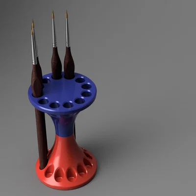 Giá đỡ cọ vẽ đa năng cho họa sĩ (Brush stand) - In 3D dễ dàng