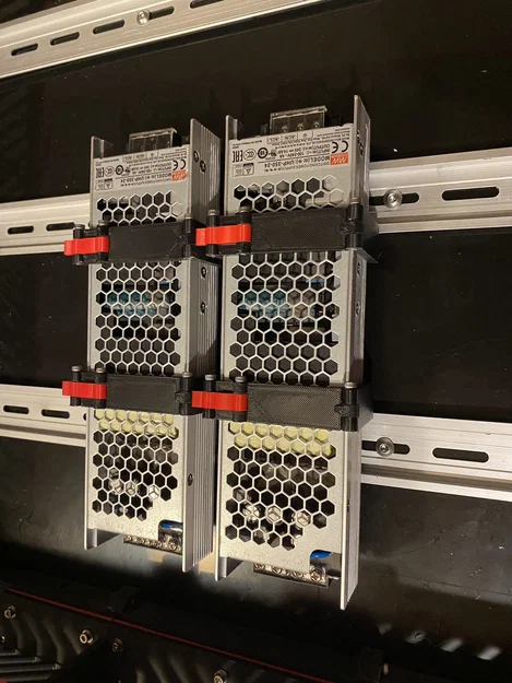 Ngàm gắn nguồn Meanwell UHP350/UHP500 lên thanh DIN rail tiện lợi - Image 4