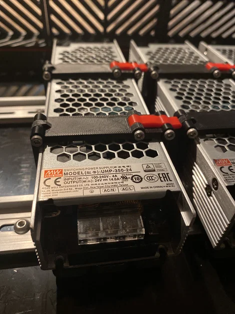Ngàm gắn nguồn Meanwell UHP350/UHP500 lên thanh DIN rail tiện lợi - Image 6