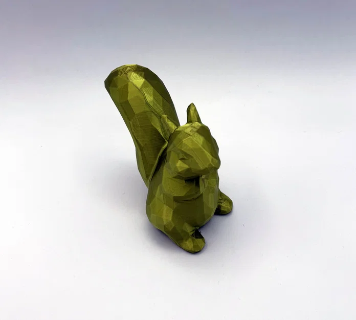LowPoly Squirrel (Sóc LowPoly) – Mẫu trang trí - Image 2