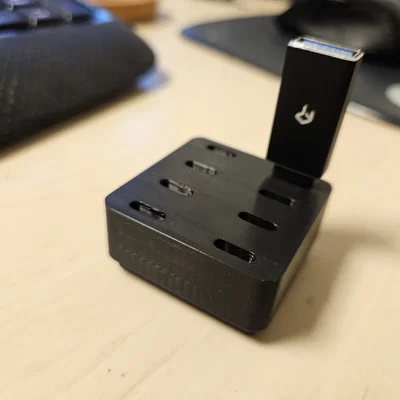 Khay Đựng USB-C Chuẩn Gridfinity 1x1 (Cao 20mm) - Tự In 3D