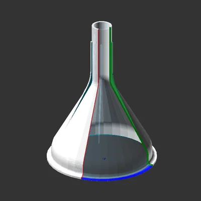 Mẫu phễu nhựa (Funnel) in 3D tiện dụng cho gia đình