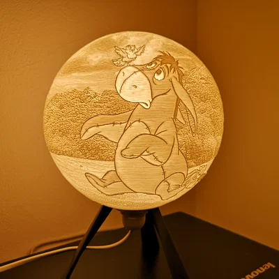 Đèn ngủ 3D Eeyore Lithophane độc đáo - Trang trí phòng tuyệt đẹp