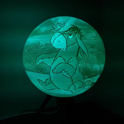 Đèn ngủ 3D Eeyore Lithophane độc đáo - Trang trí phòng tuyệt đẹp