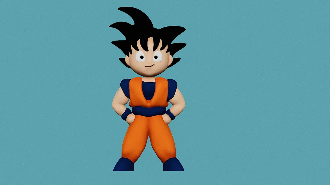 Son Goku (Dragon Ball) - Mô hình chibi in 3D - Image 2