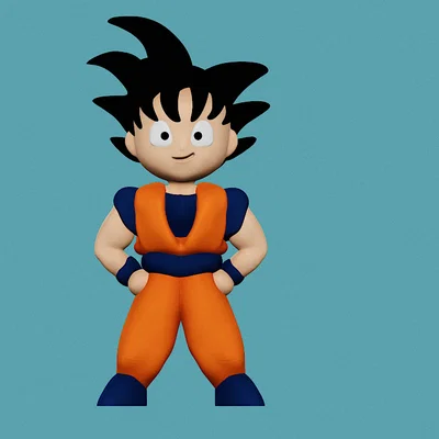 Son Goku (Dragon Ball) - Mô hình chibi in 3D