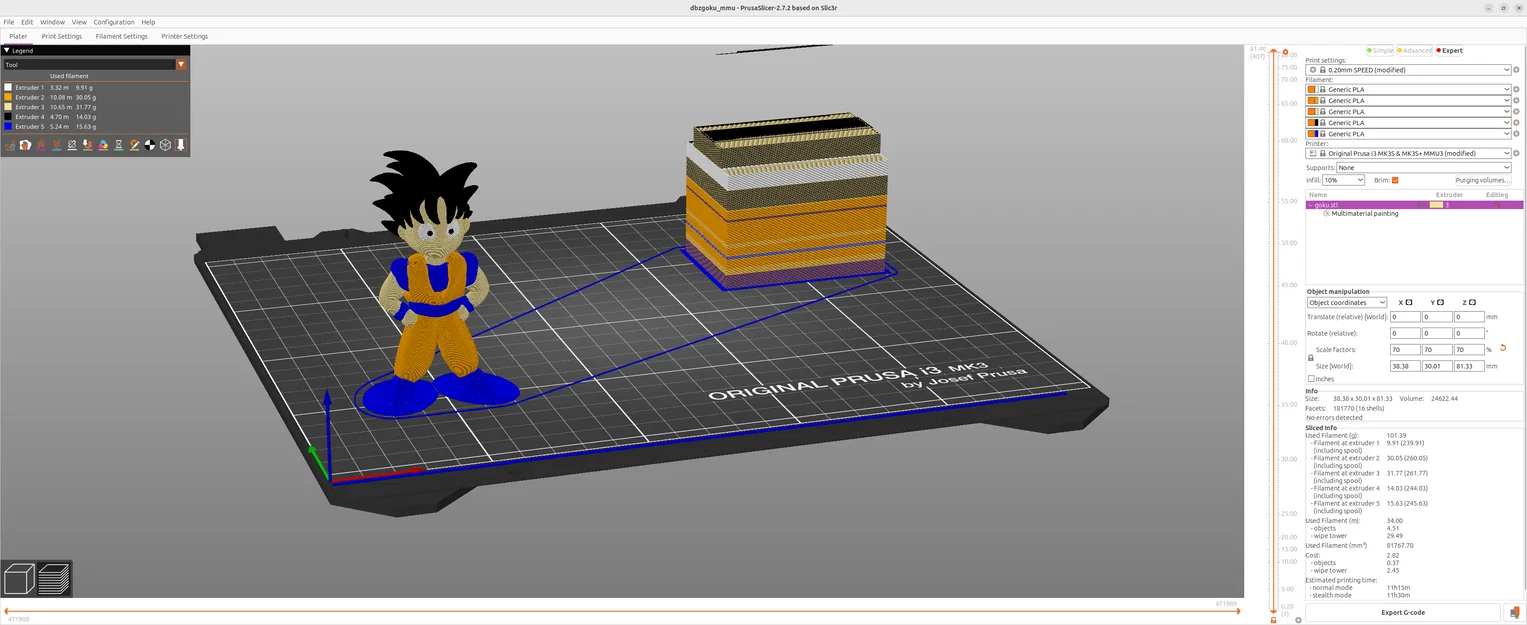 Son Goku (Dragon Ball) - Mô hình chibi in 3D - Image 5