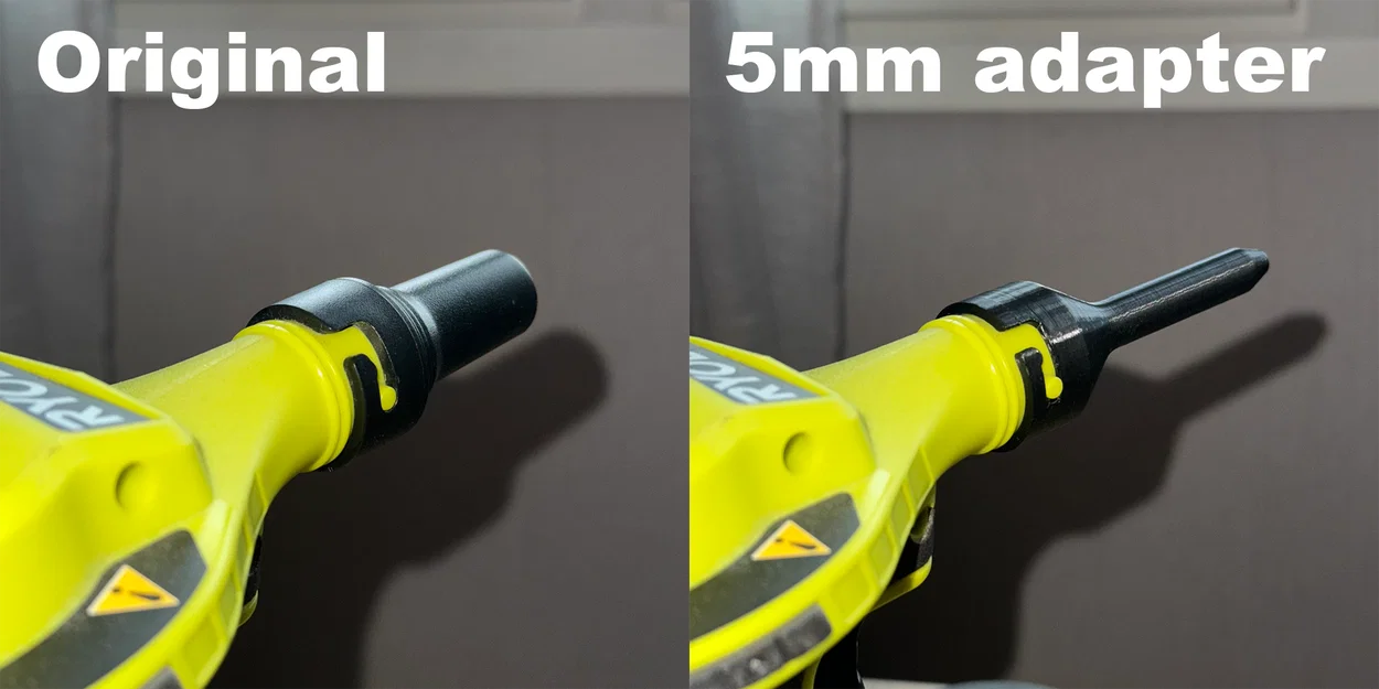 Đầu chuyển đổi vòi bơm Ryobi tùy chỉnh (5mm & 7mm) - In 3D dễ dàng - Image 5