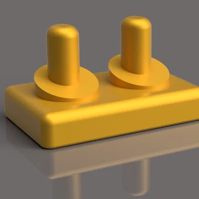 Đế cắm đầu bàn chải điện OralB-iO (2 vị trí) - Phụ kiện in 3D