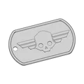 Móc Khóa Thẻ Bài Helldivers Dog Tag Keychain v2 - Thumbnail 1