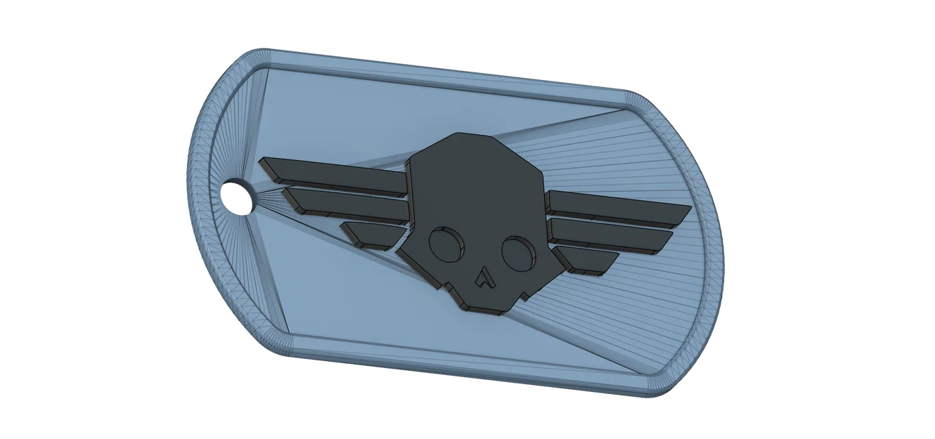 Móc Khóa Thẻ Bài Helldivers Dog Tag Keychain v2 - Image 2