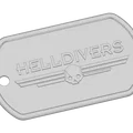 Móc khóa thẻ bài Helldivers Dog Tag Keychain v1 - Thumbnail 1