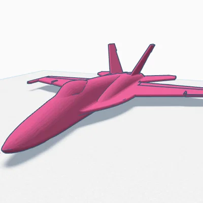 Mô hình máy bay chiến đấu F-18 Hornet in 3D cực chi tiết