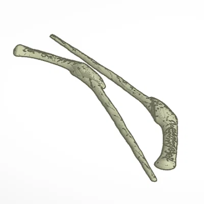 Mô hình 3D đũa phép Bellatrix Lestrange Harry Potter tinh xảo
