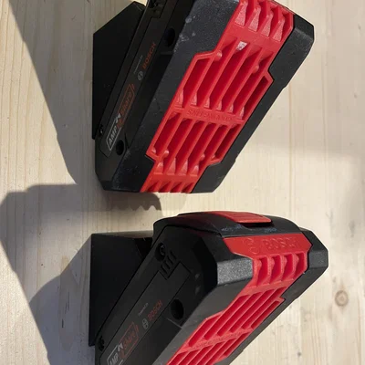 Giá Treo Tường Cho Pin Bosch 18V Chuyên Dụng - Gọn Gàng Tiện Lợi