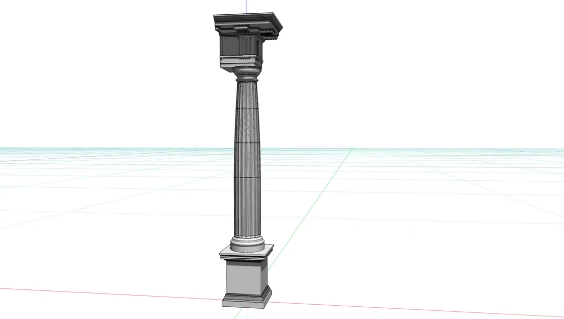 Cột Doric La Mã (Roman Doric Order Column) - Image 2