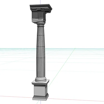 Cột Doric La Mã (Roman Doric Order Column)