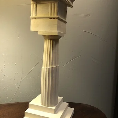 Cột Doric Hy Lạp (Greek Doric Order Column)