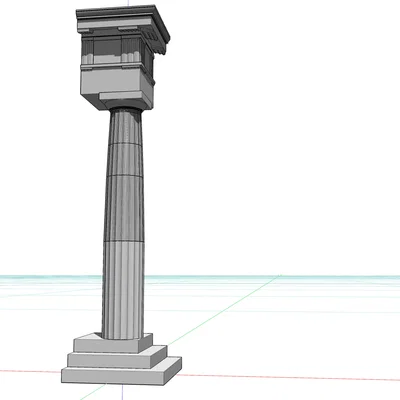 Cột Doric Hy Lạp (Greek Doric Order Column)