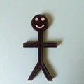 Mô hình người que Stick Man in 3D dễ thương bằng TPU - Thumbnail 1