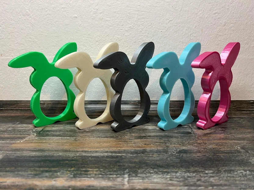 Mô hình chú thỏ đứng giữ trứng 3D đáng yêu (Hase stehend Ü-Ei) - Image 1