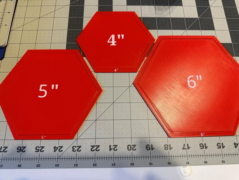 Bộ Hex Templates cho Quilting (nhiều kích thước) - Image 1
