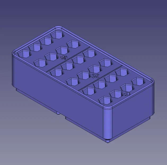 Khay Gridfinity để mũi hex bit: Torx, Phillips/Frearson & Star/Pozi - Image 2