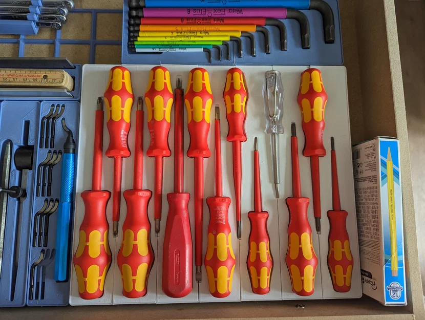 Khay Modular Gridfinity cho tua vít Wera - Image 1