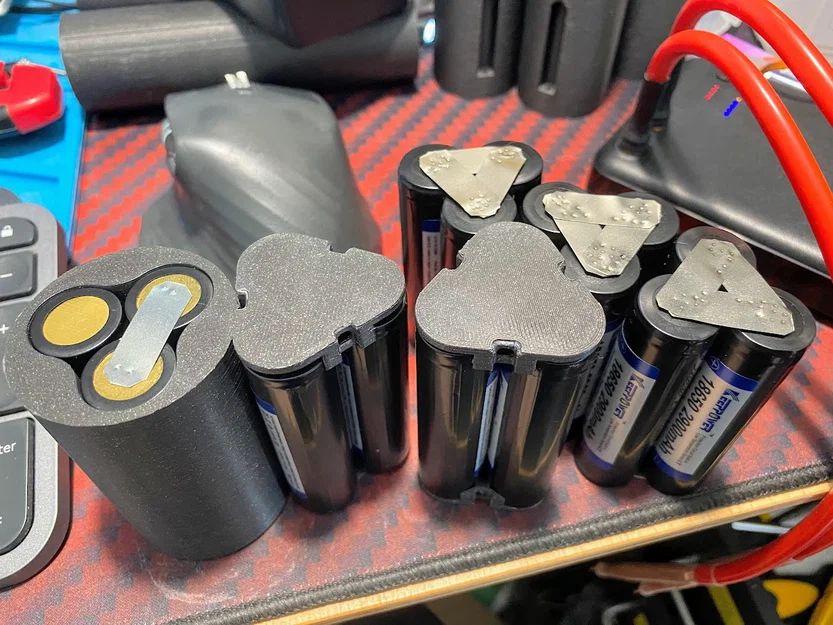 Dụng cụ ép 3 cell 18650 để spot welding - Image 1