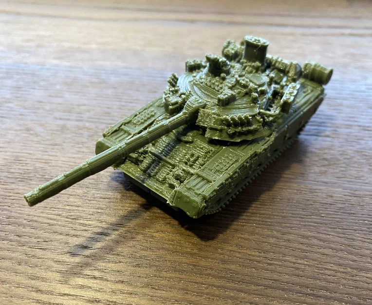 Mô hình xe tăng T-80U 1/100 chi tiết - File in 3D chất lượng cao - Image 1