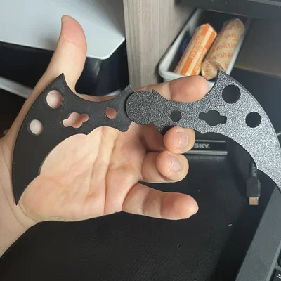 Mô hình Batarang gập 3D - Phụ kiện Cosplay Batman cực chất